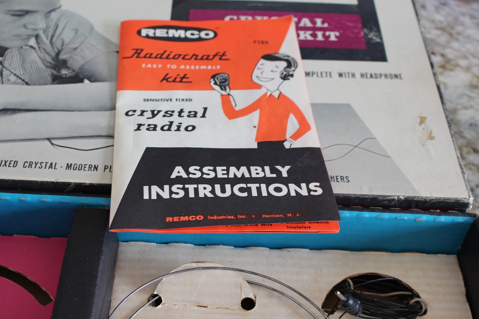 Vintage Remco Transistor Radio Broadcast System Kit Original 1950s 1960s Toy