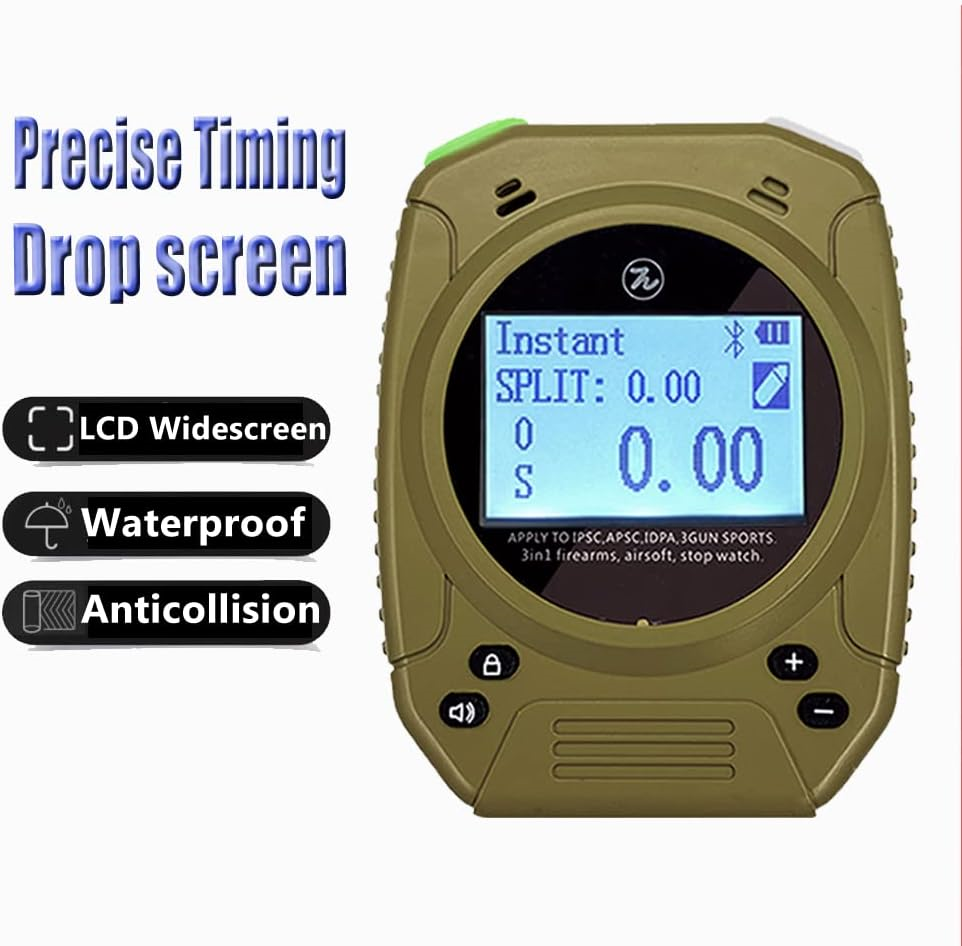 Indesign Tactical Shot Timer for Shooting - Practice Shooting Timer Dry Fire for