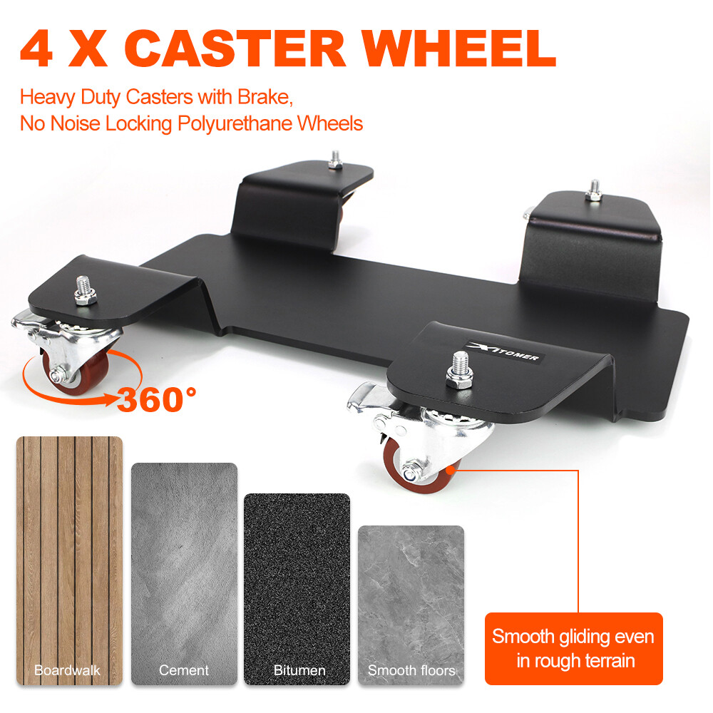 800lbs Motorcycle Center Stand Dolly Park & Move Center Stand Scooter Mover