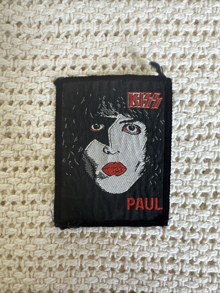 VINTAGE KISS Paul  SMALL PATCH Patch 2 1/2 X 3 Inch's Pre Owned