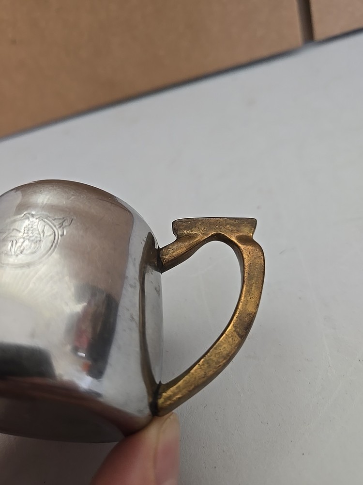 Vintage Silver Creamer Small Pitcher.