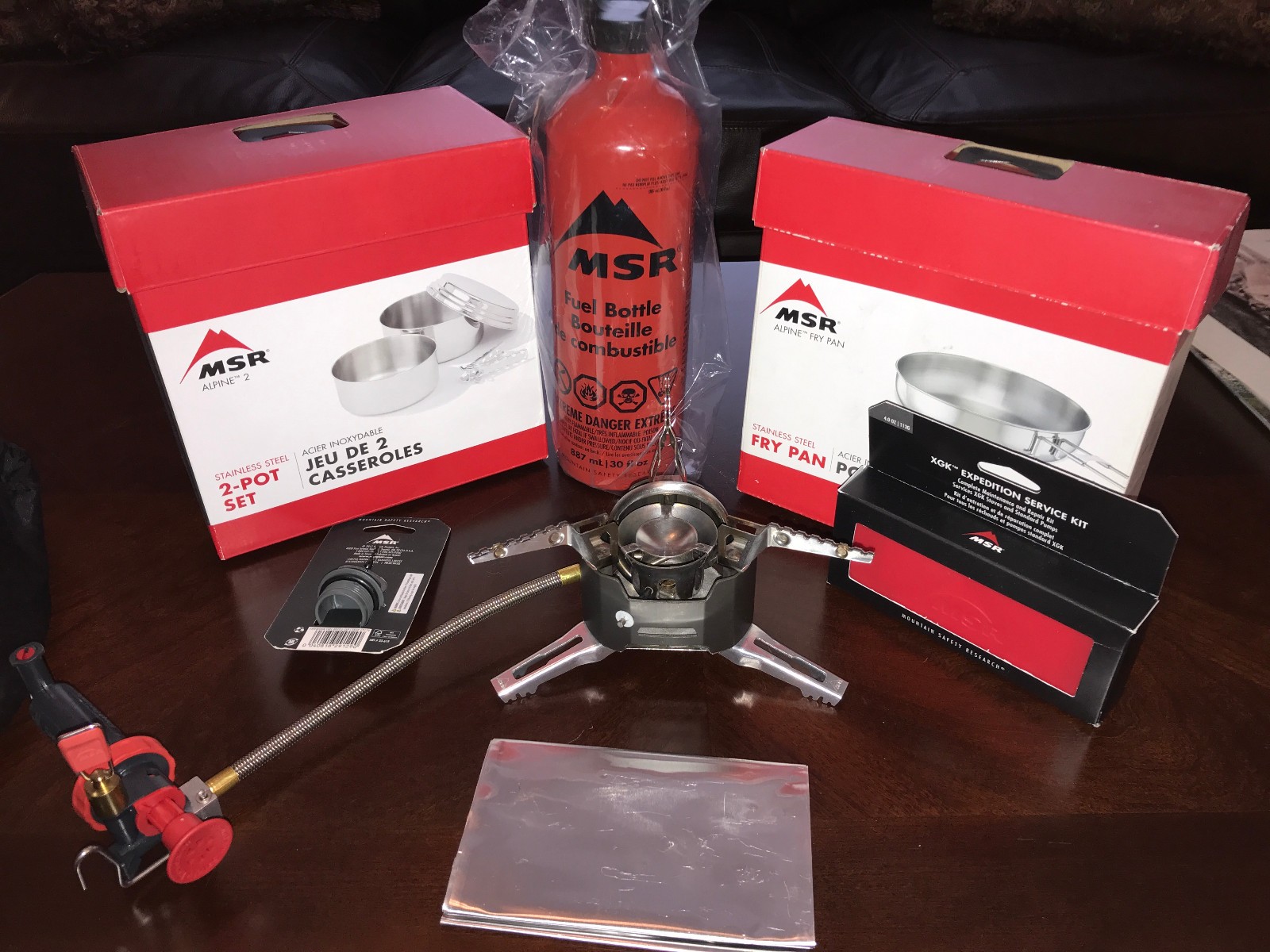 MSR XGK EX Expedition Stove with Many Accessories