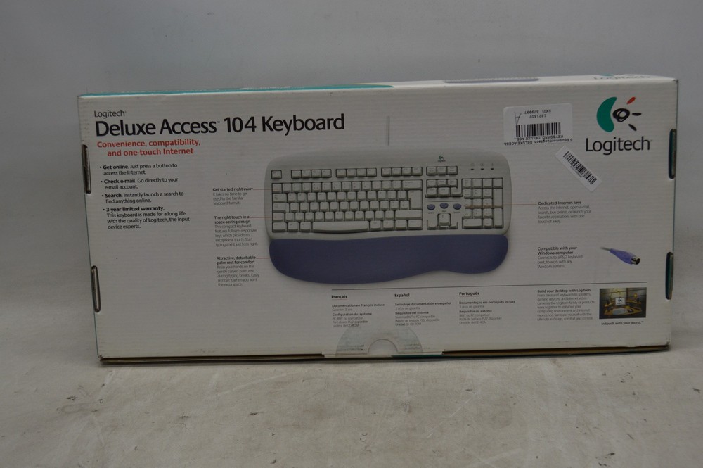 Logitech Deluxe Access 104 Keyboard *New Unused*