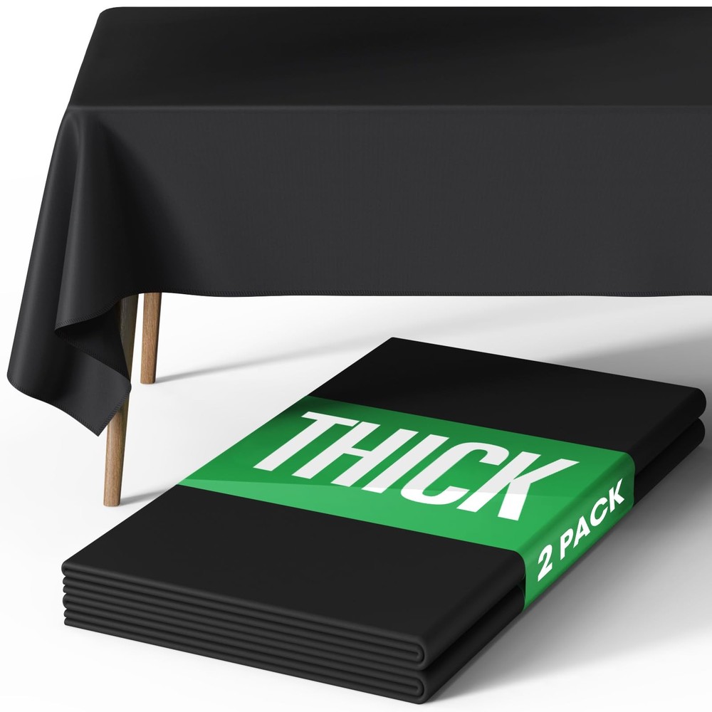 Rectangle Table Cloth 60" x 84" – Durable Polyester Tablecloth Offers Reusabl...