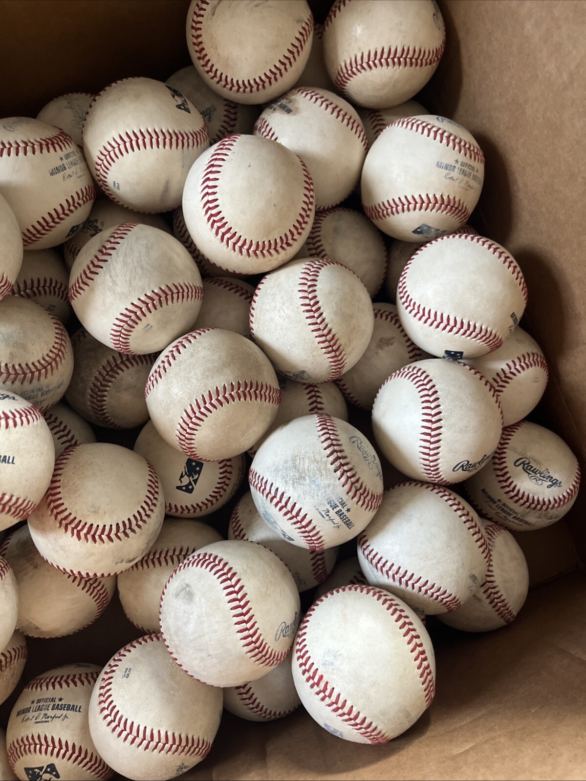 32 Rawlings Game Used Official MILB Minor League Baseballs Robert Manfred Jr.