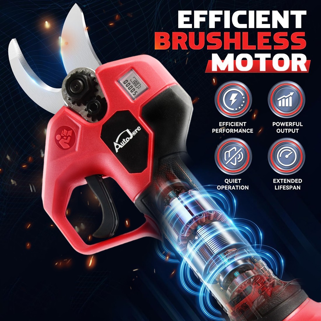 For Milwaukee M18 Battery Cordless Electric Pruning Shears Gardening Trimmer