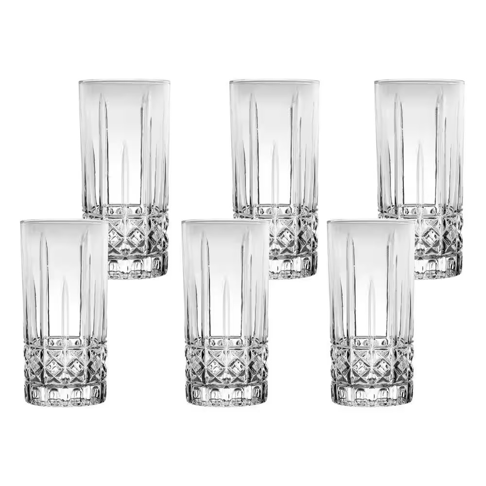 12 Oz. Textured Highball Drinking Glass (Set of 6)