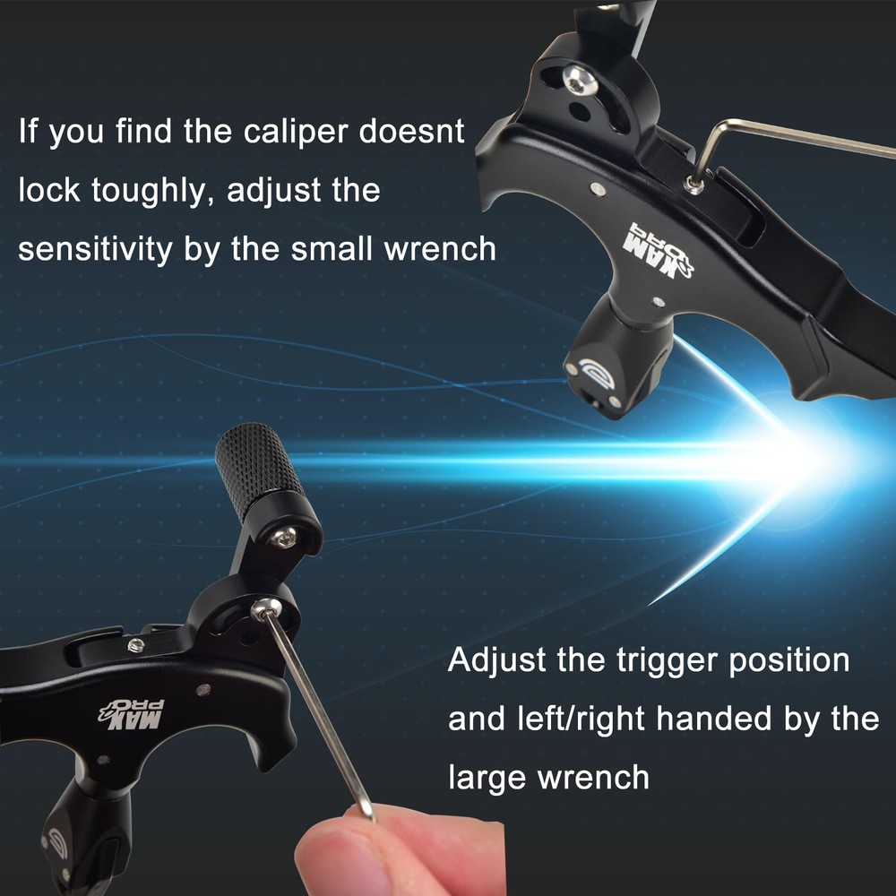 Bow Release Archery Release 360° Rotatable Thumb Release for Compound Bow