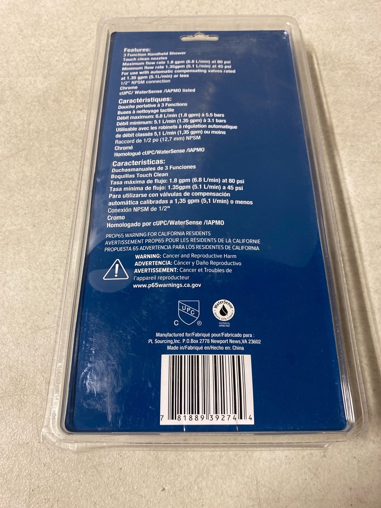PROFLO PFHS216CP 1.8 GPM Multi Function Hand Shower - Chrome