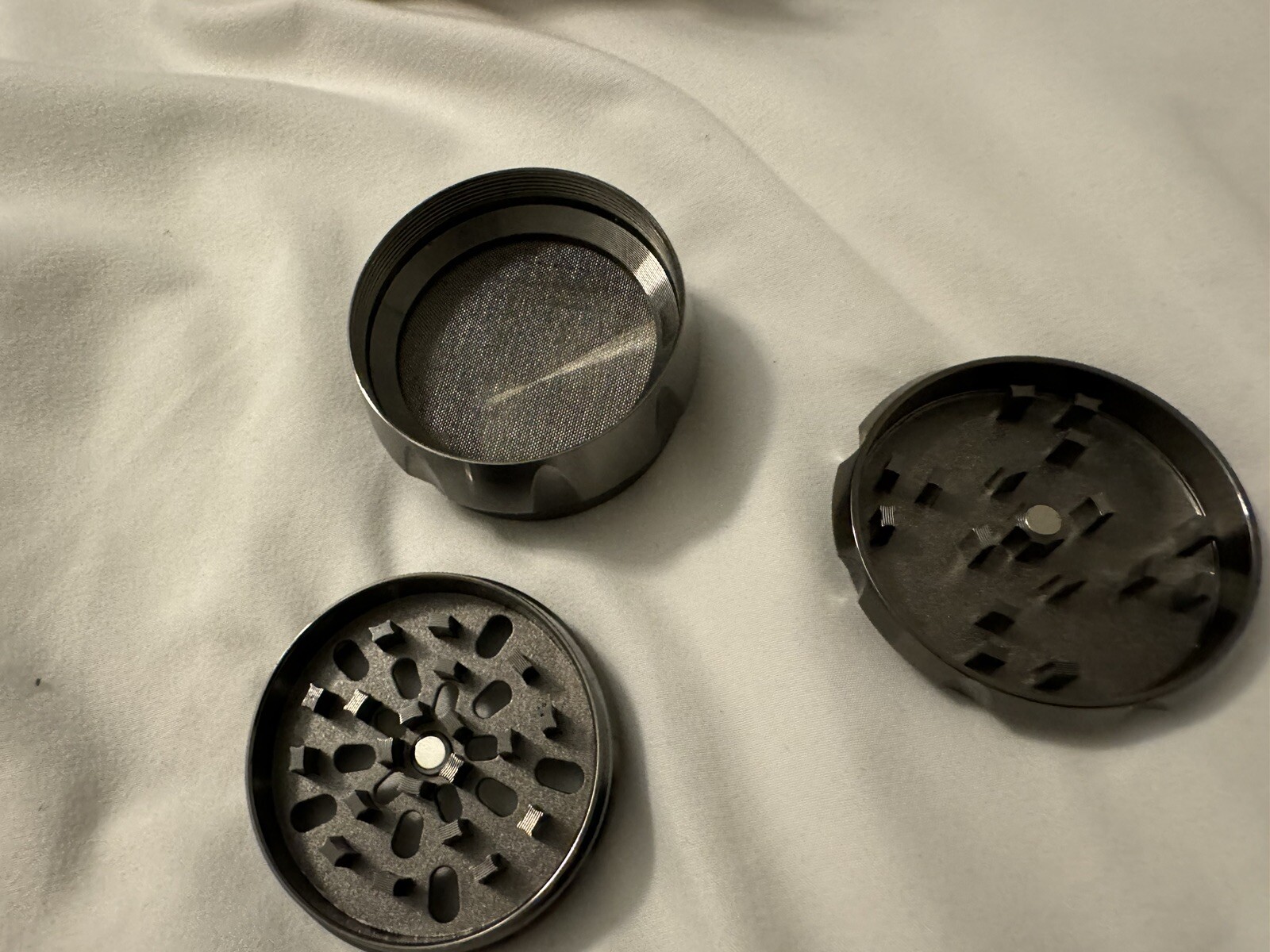 Layer 2 inches Medium Metal Herb & Spice Tobacco Grinder ***2 PACK***