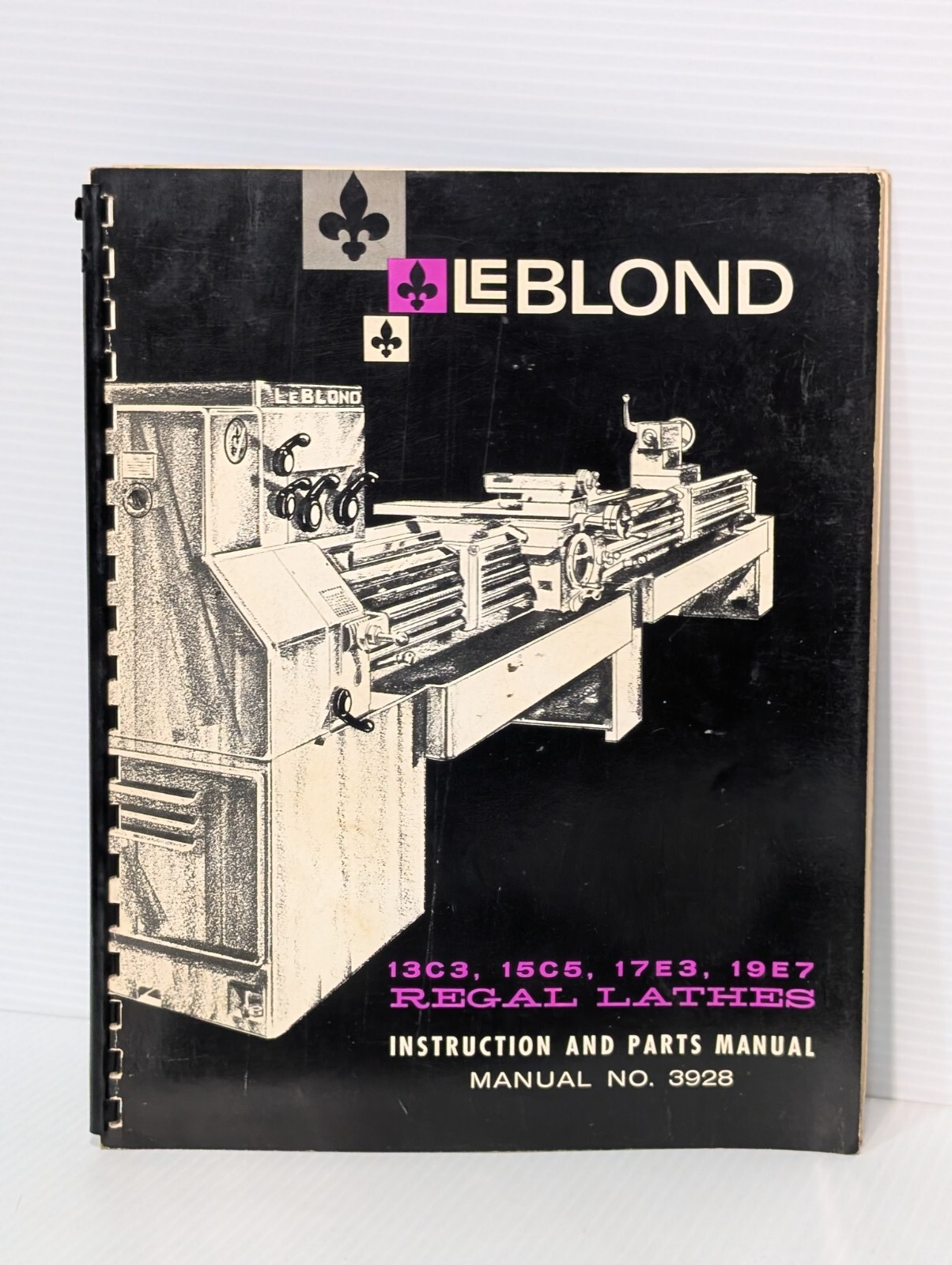 Lot of 6 LeBlond Instruction and Repair Parts Manuals, Varying Types-As Pictured