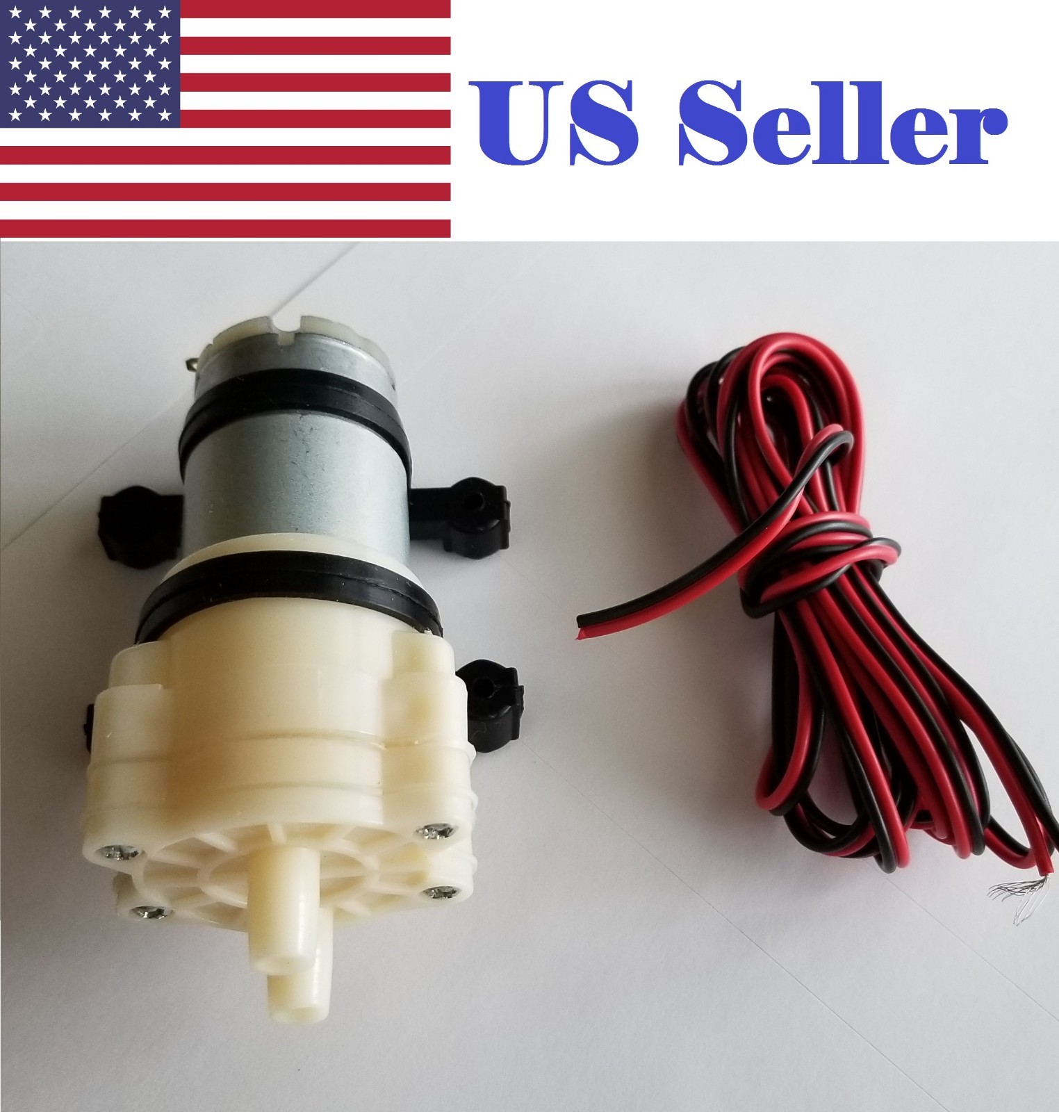 12V DC R385 Aquarium Pump Fish Tank Motor Diaphragm Water/AIR Pump + 2m Wire