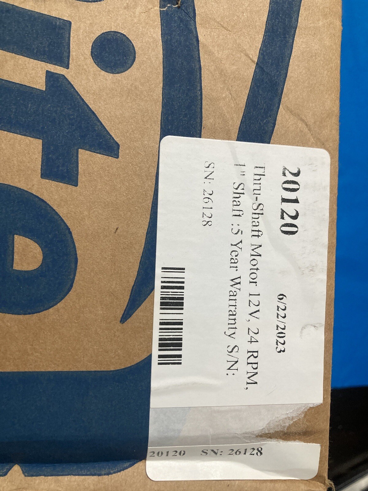 Roll Rite 20120 Electric Tarp Gear Motor for Cable System