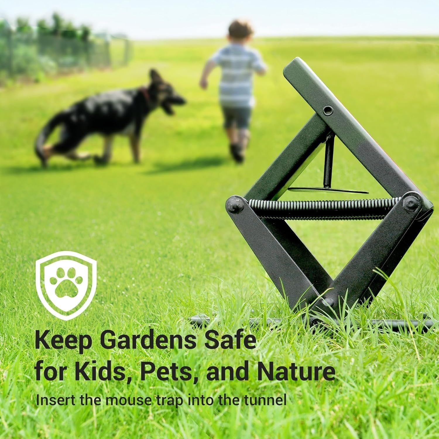 Mole Traps That, 2 Pack Scissor Mole Trap, Sleek Black Stainless Steel