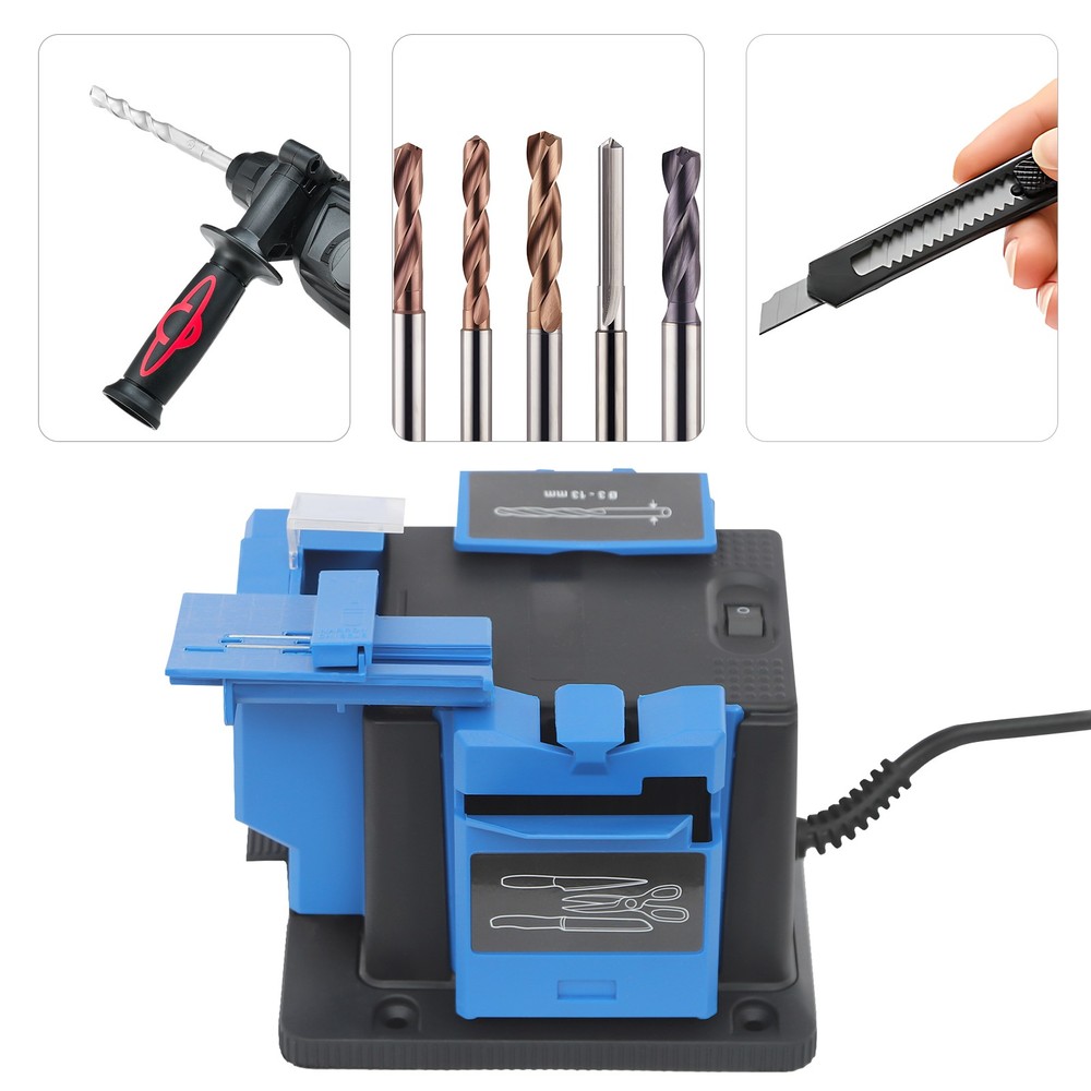 Electric Multitask Sharpener for Knives, Scissors & Drill Bits – 110V 96W