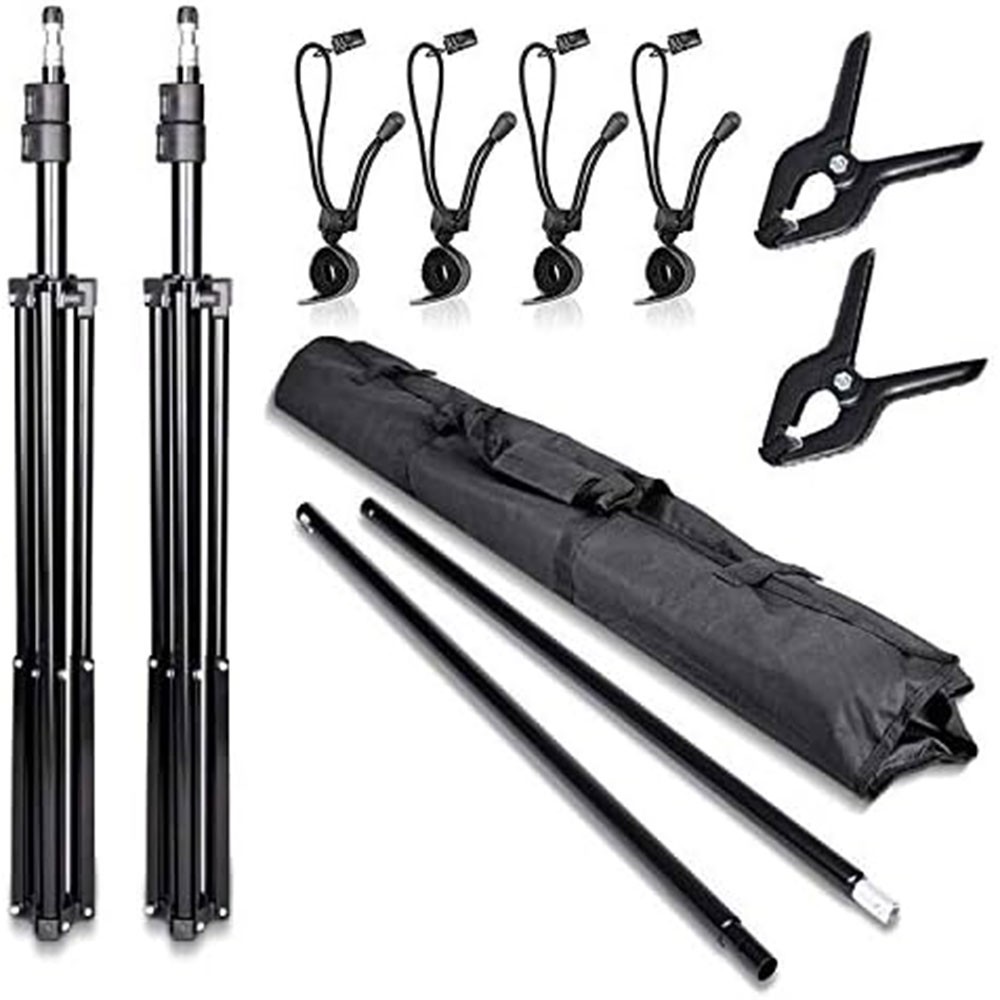 10x7ft(WxH) Heavy Duty Backdrop Stand Kit Photography Studio Background Support