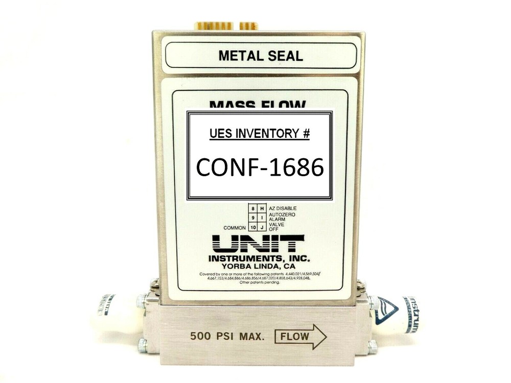 UNIT Instruments UFC-8160 Mass Flow Controller MFC 10 SLM H2 8160 Refurbished