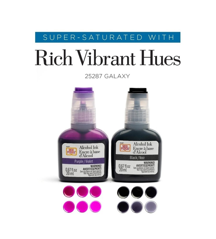 Mod Podge Alcohol Inks .67oz 2/Pkg-Galaxy