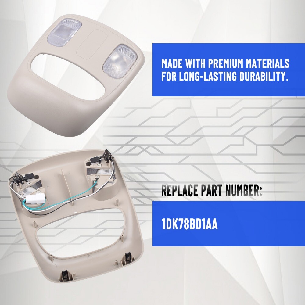 1DK78BD1AA Overhead Console Cover For Dodge Ram 1500 2500 3500 2002-2010