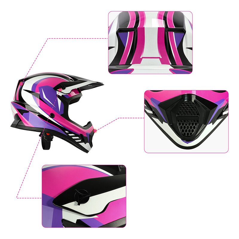 Youth Motocross Helmet Dirt Bike Riding MX ATV UTV Offroad Kid's Full Face DOT