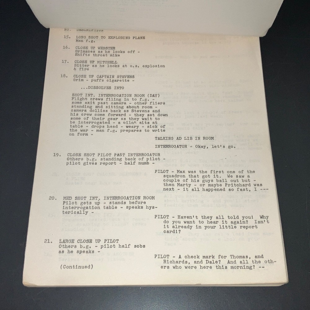 Universal Files Continuity & Dialogue Script with COA