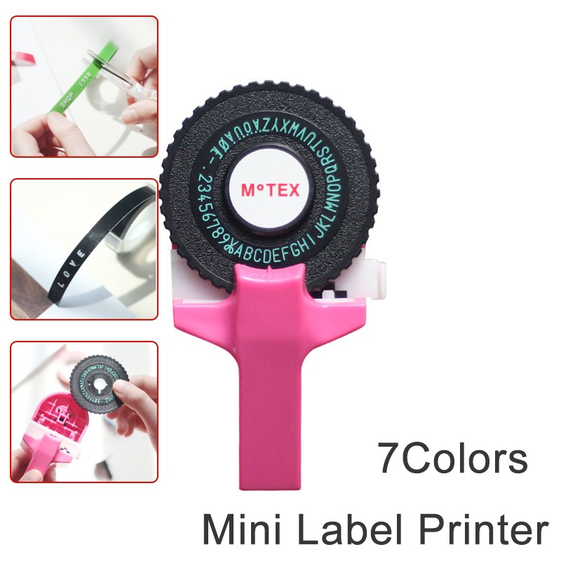 Manual Mini Embossing Label Maker Typewriter Printer DIY Machine with Free Tapes