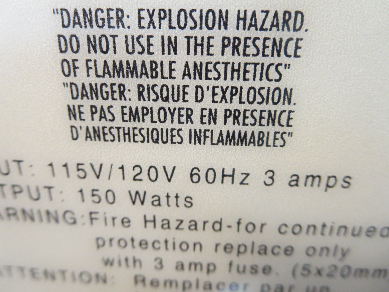 Fostec Ace, 20500, Illuminator Light Source, With Fiber Optic Cable, Powers On