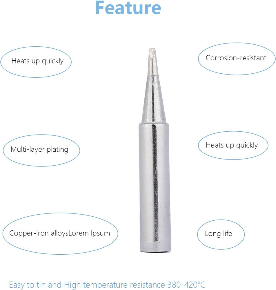 Soldering Iron Tips,900M Solder Tip Replacement, Solder Welding Replacement Tip