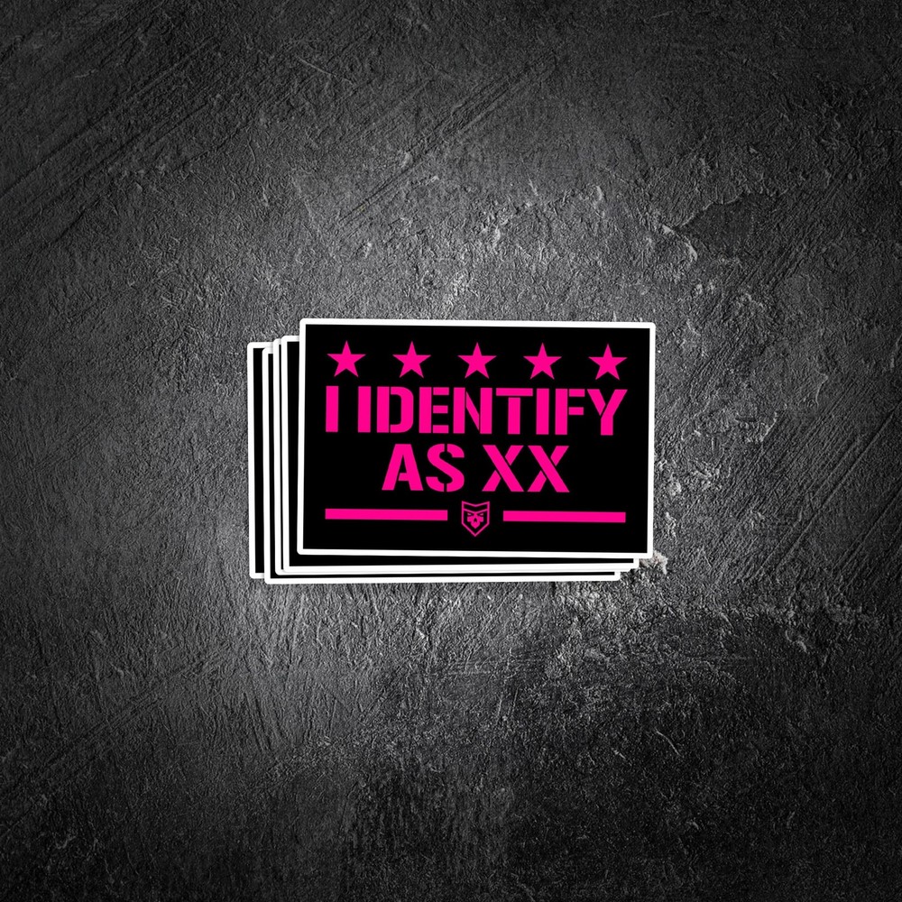 I Identify as XX Vinyl Decal
