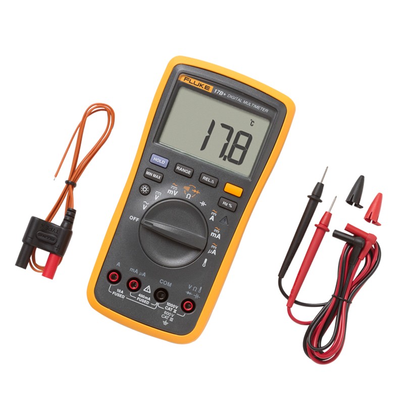 Fluke 17B+ Multimeter Digital Voltmeter Ammete Professional Electrical Testing