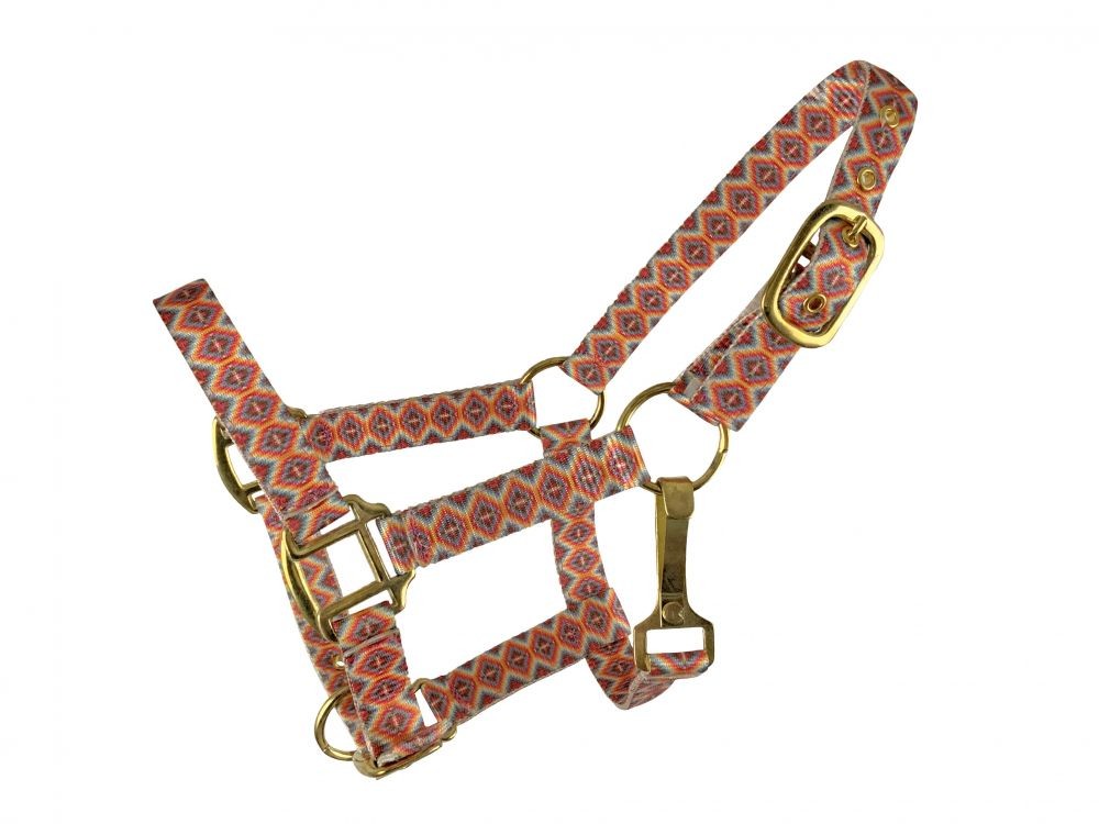 Showman Pony Nylon Aztec Print Halter