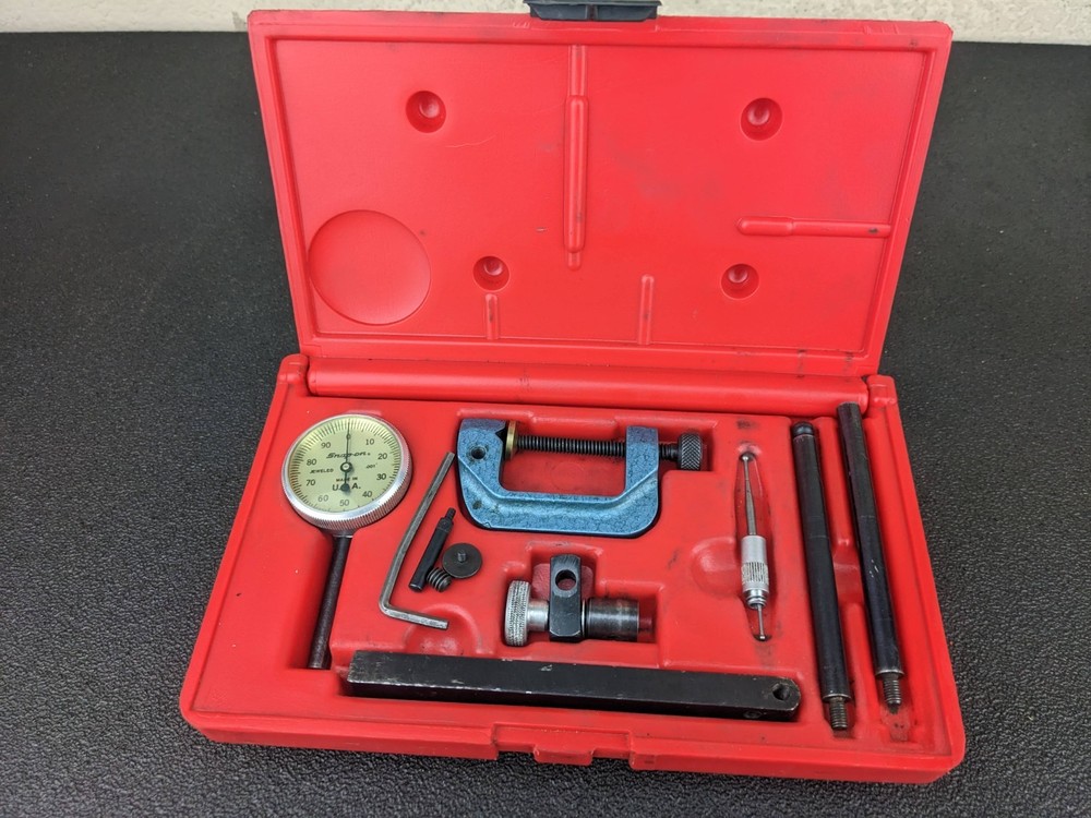 #bn722 Snap-On Tools Dial Test Set PMF 135 in Case