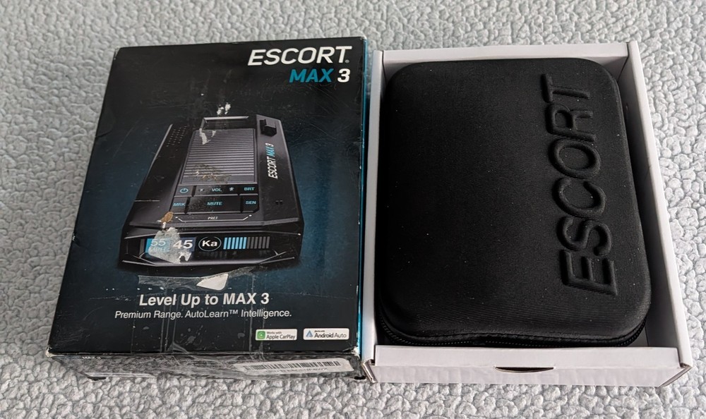ESCORT MAX 3 Laser Radar Detector Bluetooth Gps Auto Learning