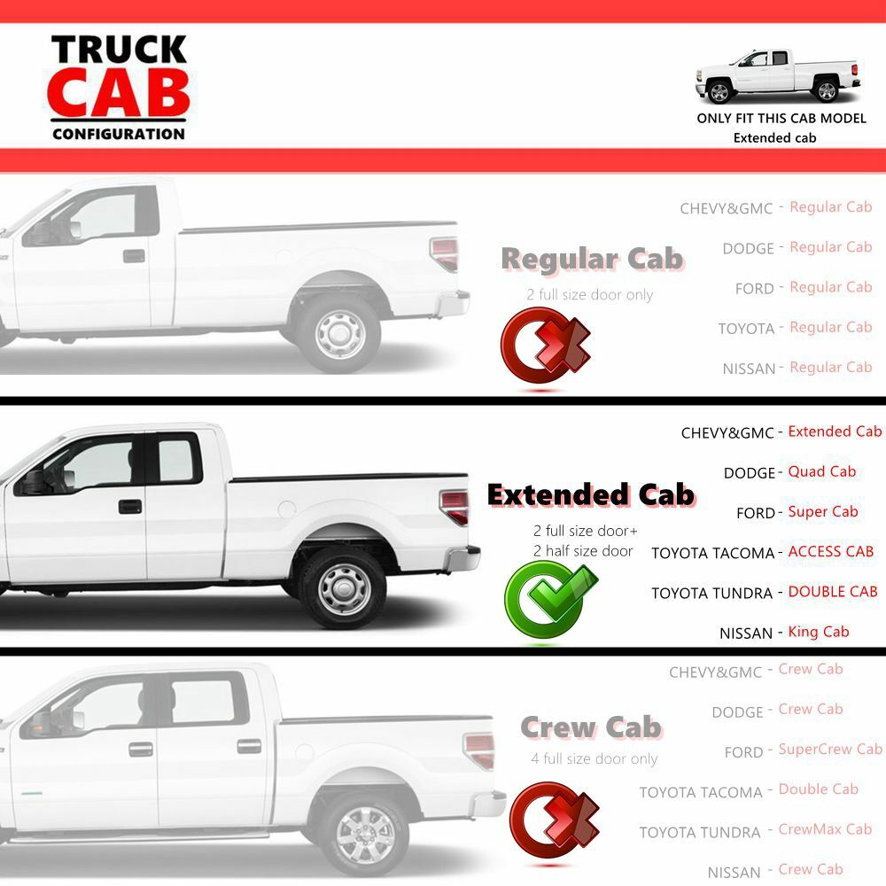 Fit 07-21 Toyota Tundra Double Cab 6" Black Heavy Duty Running Boards Side Steps