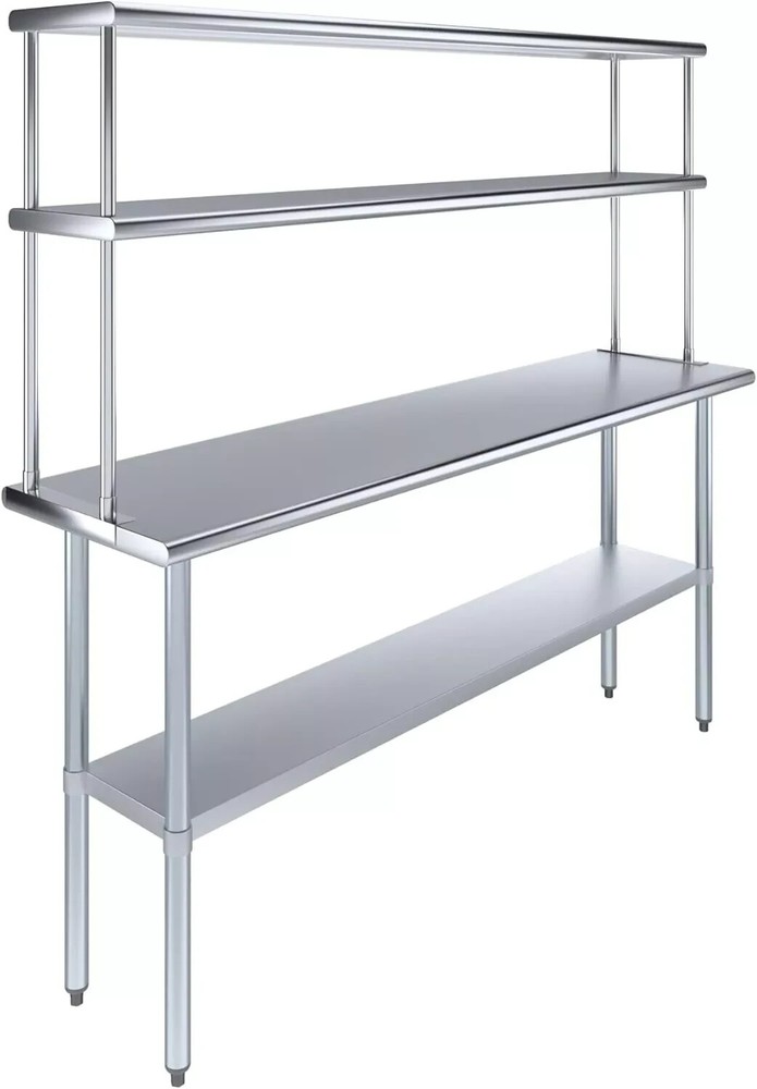 NSF Commercial Kitchen Prep & Work Table, Heavy Duty Stainless Steel Work