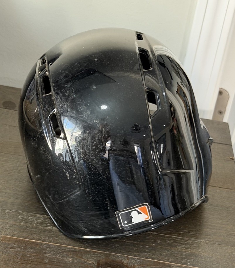 San Francisco Giants MLB Rawlings S100 Player Used Game Left Helmet Mens 7 3/4