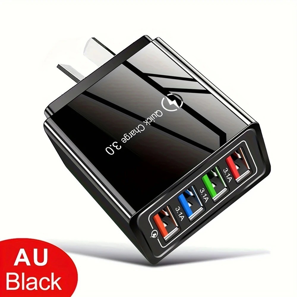 Hyper Charge Pro Charger – 4-Port Quick Charge for Android iPhone Fast Charging