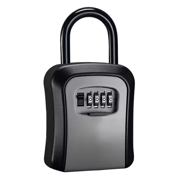 Key Safe 4-Digit Combination Lock Box Wall Mount Storage Safe Security Outdoor