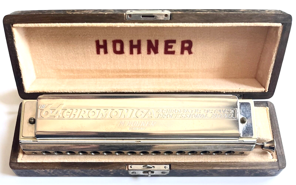 HOHNER HARMONICA 64 CHROMONICA PROFFESSIONAL A4 OCTAVES GERMANY C +ORIGINAL CASE