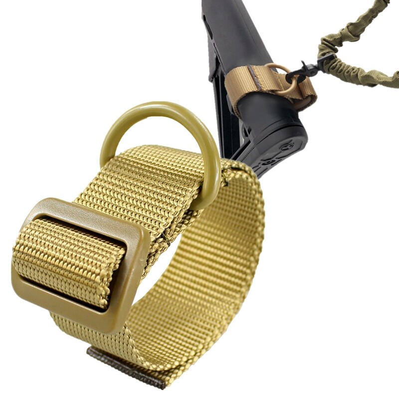 Gun Sling Loop Adapter Adjustable Heavy Duty Nylon Shoulder Strap with D Ring