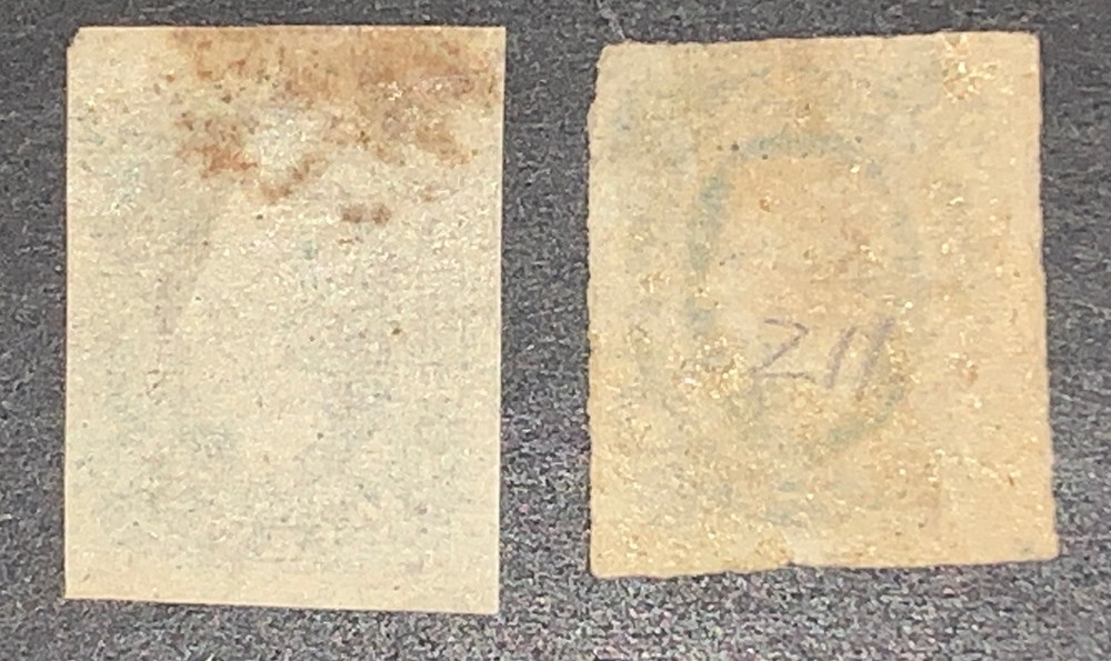 Travelstamps: US Stamps CONFEDERATE CSA SCOTT #11 & 12 MINT NG, 10 Cent