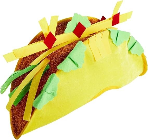 Juvale Plush Fiesta Taco Hat