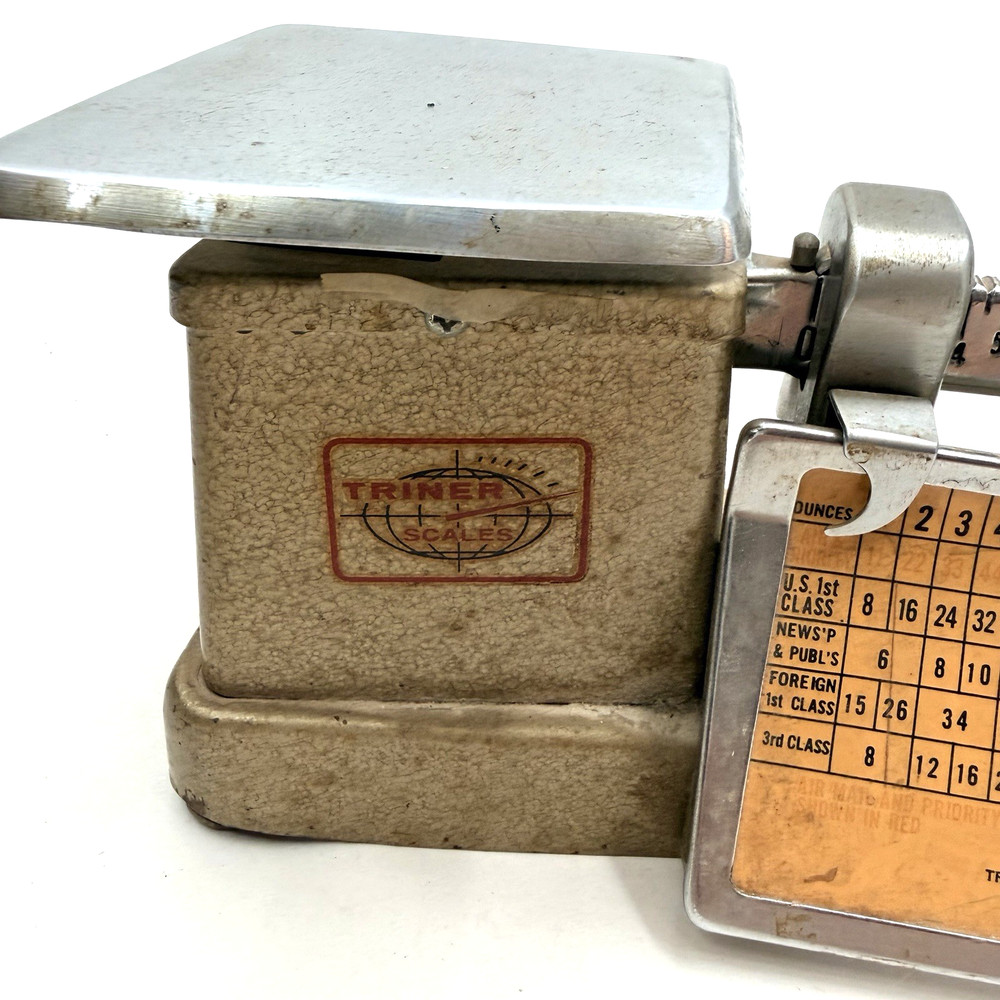 Vintage 1972 Triner Postal Scale For First Class And Priority Mail