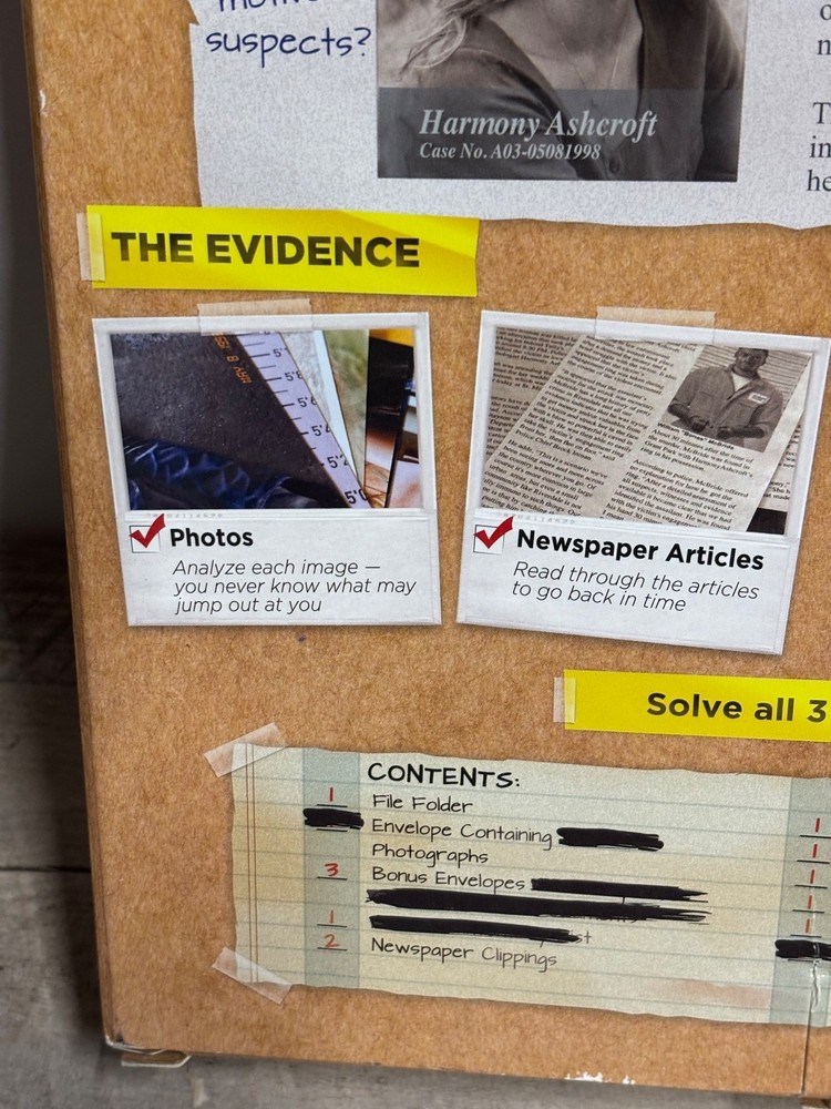 Unsolved Case Files Game - Harmony Ashcroft