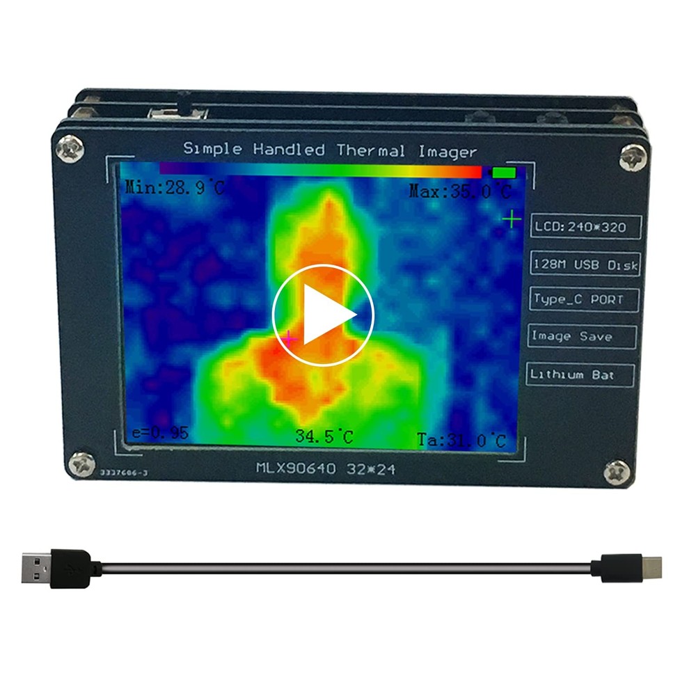 Upgraded MLX90640 Infrared Thermal Imager Portable Sensor...