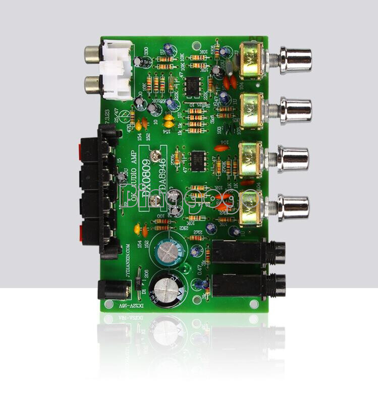 40W+40W stereo audio amplifier board digital microphone amplifier tone control