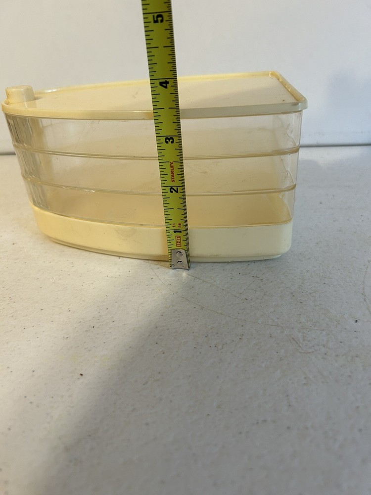 MCM Stacking Storage Tray/Case/Tower See Through Divided Sections Sewing e8