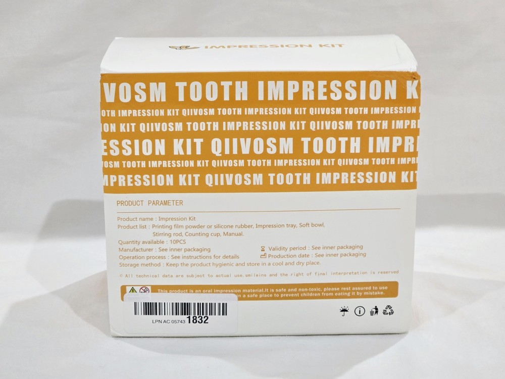 Qiivosm Removable Dentures Personalized Partial Denture Set for Tooth Replaceme