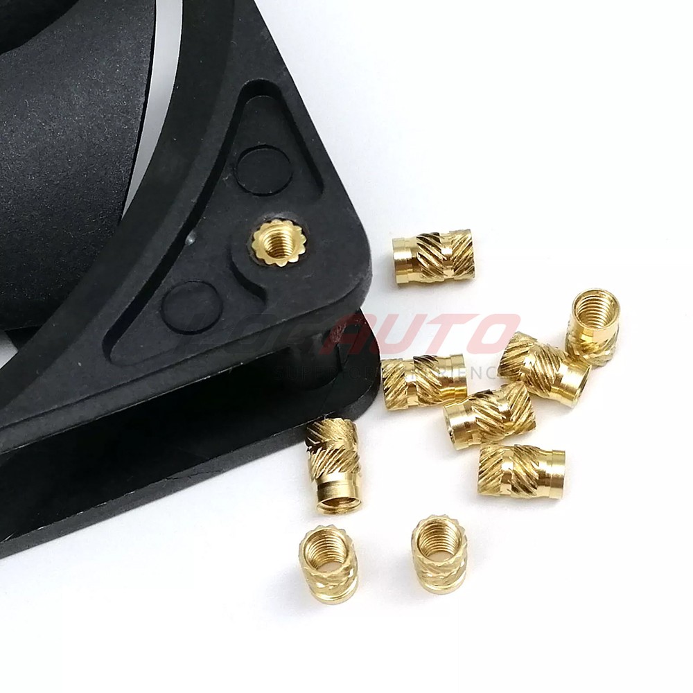 300Pcs Brass Threaded Hot Melt Heat Nut Set Insert Embedment Thread Nuts M2-M6