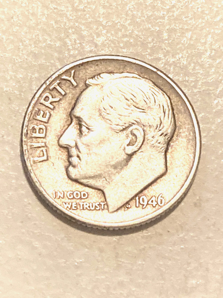 1946 Silver Roosevelt Dime  Nice
